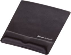 Fellowes Health V Memory Foam Black Mouse Pad 