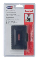 Replacement Twin Ink Pad for Trodat 10 Line Time Date Stamp Red Blue