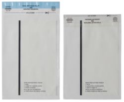 Post Safe Lightweight Polythene Envelopes 150 Gauge Clear with Print 162 x 230mm 100 Per Box