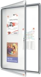 Nobo External Glazed Swing Door Case Metal Backed 1000L x 752W x 45Dmm