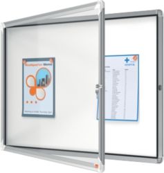 Nobo External Glazed Swing Door Case Metal Backed 690L x 970W x 45Dmm