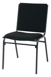 GGI Galaxy Stacking Chair Black Fabric