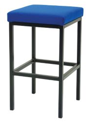 GGI Sterling H Frame Stool Blue Fabric
