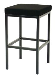 GGI Sterling H Frame Stool Black Fabric