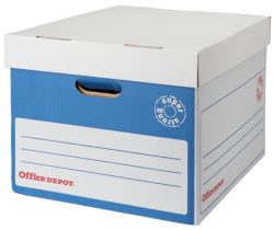 Office Depot Super Strong Easy Assembly XL Archive Box Blue Pack of 10