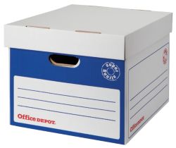 Office Depot Super Strong Easy Assembly Archive Box Blue Pack of 10