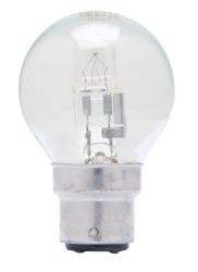Halogen Golf Ball Bulb Clear 28W Bayonet Cap