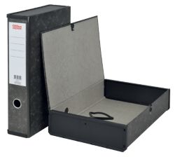 Office Depot Box File Lock Spring with Ring Pull and Catch 75mm Spine Foolscap Cloud Effect