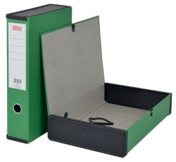 Office Depot Box File Lock Spring With Ring Pull And Catch 75mm Spine A4 Green
