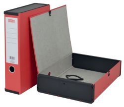 Office Depot Box File Lock Spring With Ring Pull And Catch 75mm Spine A4 Red