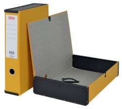 Office Depot PVC Box File Foolscap Yellow