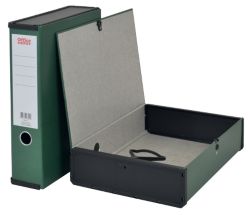 Office Depot Box File Lock Spring With Ring Pull And Catch 75mm Spine A4 Dark Green