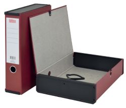 Office Depot Box File Lock Spring With Ring Pull And Catch 75mm Spine A4 Burgundy