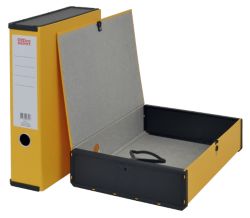 Office Depot Box File Lock Spring With Ring Pull And Catch 75mm Spine A4 Yellow