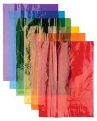 A4 Cellophane Sheets Assorted Colours Pack of 48