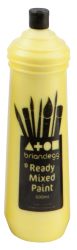 Ready Mix Paint 600ml Lemon 6 Bottles