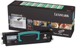 Lexmark E352H11E Black Laser Toner Cartridge