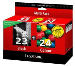Lexmark 23 24 Black Cyan Magenta Yellow Printer 18C1419E