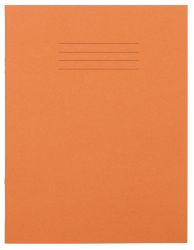 8mm Feint Ruled with Margin 226 x 178mm 80 Page Exercise Books Orange 100 Per Box
