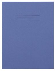 8mm Feint Ruled with Margin 226 x 178mm 80 Page Exercise Books Dark Blue 100 Per Box