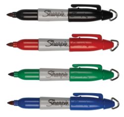 Sharpie Permanent Retractable Mini Markers Assorted 4 pk