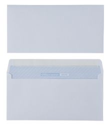 Office Depot Premium Sure Seal Peel Seal Envelopes White Wallet DL 110gsm Plain 500 per box