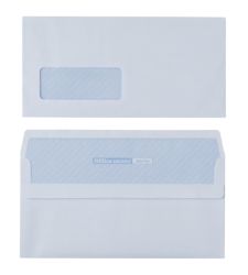 Office Depot Self Seal White Business Envelopes Window DL 80gsm Box of 250