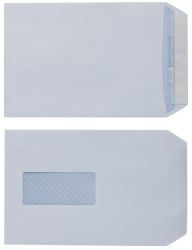 Office Depot Premium Sure Seal Peel Seal Envelopes White Pocket C5 110gsm Window 500 per box