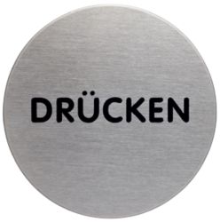 Durable Stainless Steel Sign Push 65mm
