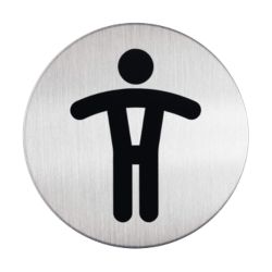 Durable Stainless Steel Sign Gents Toilet 83mm