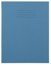 8mm Feint Ruled and Margin 226 x 178mm 64 Page Exercise Books Light Blue 100 Per Box