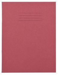 8mm Feint Ruled and Margin 226 x 178mm 64 Page Exercise Books Red 100 Per Box