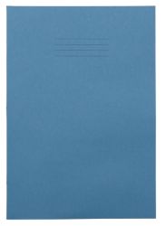 8mm Feint Ruled and Margin 80 Page A4 Exercise Books Light Blue 50 Per Pack 