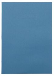 7mm Squared 80 Page A4 Exercise Books Light Blue 50 Per Pack 