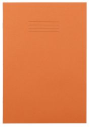 5mm Squared 80 Page A4 Exercise Books Orange 50 Per Pack 