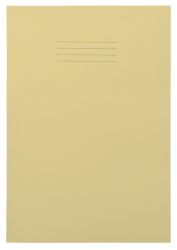 Plain 64 Page A4 Exercise Books Yellow 50 Per Pack