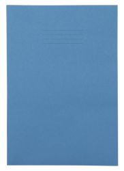8mm Feint and Plain Alternative 64 Page A4 Exercise Books Light Blue 50 Per Pack 