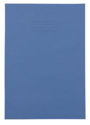 8mm Feint Ruled and Margin 64 Page A4 Exercise Books Dark Blue 50 Per Pack 