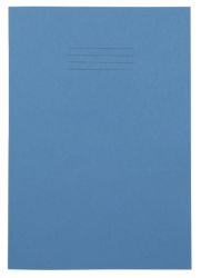 8mm Feint Ruled and Margin 64 Page A4 Exercise Books Light Blue 50 Per Pack 