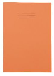 5mm Squared 64 Page A4 Exercise Books Orange 50 Per Pack 