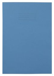 20mm Squared 64 Page A4 Exercise Books Light Blue 50 Per Pack 
