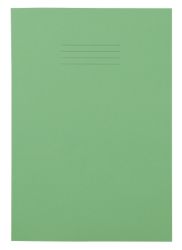 10mm Squared 64 Page A4 Exercise Books Light Green 50 Per Pack 