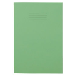 10mm Squared 64 Page A4 Exercise Books Light Green 50 Per Pack 