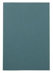 8mm Feint Ruled and Margin 48 Page A4 Exercise Books Dark Green 100 Per Pack