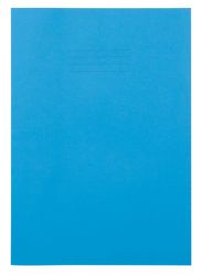 8mm Feint Ruled and Margin 48 Page A4 Exercise Books Light Blue 100 Per Pack