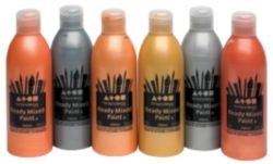 Metallic Ready Mix Paint 300ml Pack 6
