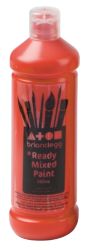 Ready Mix Paint 600ml Vermillion 6 Bottles