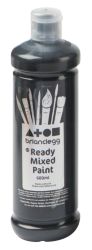 Ready Mix Paint 600ml Black 6 Bottles