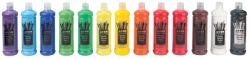 Ready Mix Paint 600ml 1 x Brill Green Orange Purple Burnt Umber Leaf Green Sky Blue Lemon Crimson 2 x Black Brill Blue Brill Red Brill Yellow 4 x White