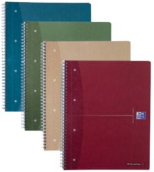 Oxford Recycled Office A4 Feint Ruled Wirebound Notebook